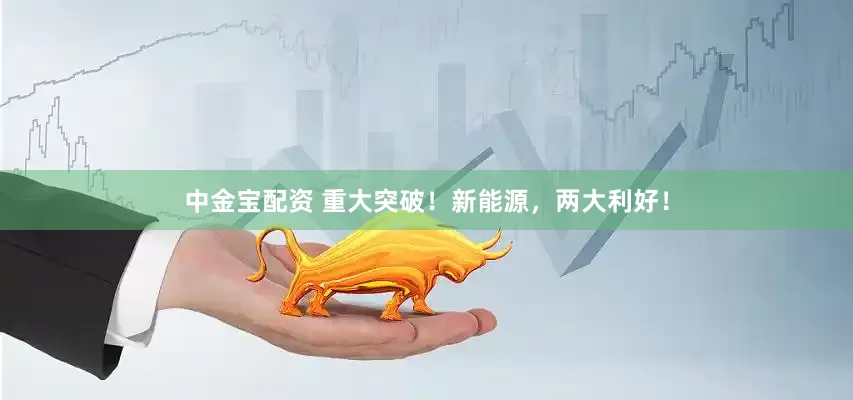 中金宝配资 重大突破！新能源，两大利好！