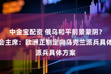 中金宝配资 俄乌和平前景蒙阴？欧委会主席：欧洲正制定向乌克兰派兵具体方案